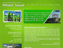 Tablet Screenshot of masjidmiftahuljannah.com